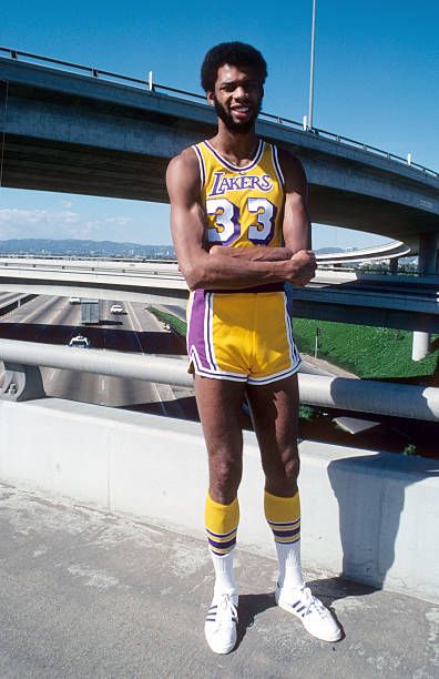 1975-89 Los Angeles Lakers Abdul-Jabbar 33 Home Jersey